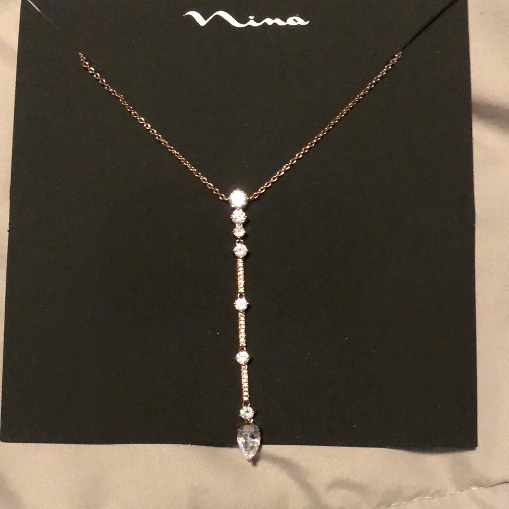 Lariat necklace and earrings set